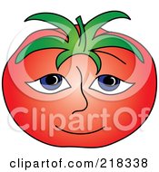 Poster, Art Print Of Red Beefy Tomato Face