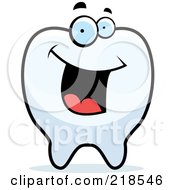 Poster, Art Print Of Happy Tooth Character