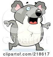 Royalty Free RF Clipart Illustration Of A Happy Koala Walking
