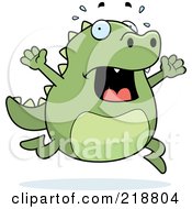 Poster, Art Print Of Stressed Lizard Freaking Out