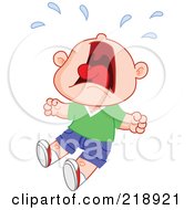 Little Boy Screaming And Crying