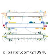 Poster, Art Print Of Digital Collage Of Three Colorful Website Banner Headers - 8