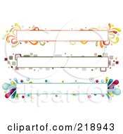 Poster, Art Print Of Digital Collage Of Three Colorful Website Banner Headers - 1