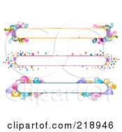 Poster, Art Print Of Digital Collage Of Three Colorful Website Banner Headers - 6