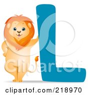 Animal Alphabet With A Lion By An L