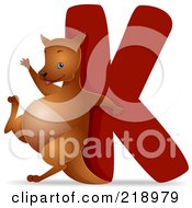 Animal Alphabet With A Kangaroo By A K