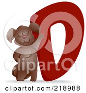 Royalty Free RF Clipart Illustration Of An Animal Alphabet With A Dog By A D by BNP Design Studio