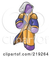 Purple George Washington Character