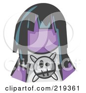 Purple Woman Avatar Grumpy Girl