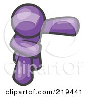 Purple Man Bowing