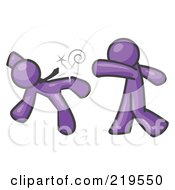 Poster, Art Print Of Purple Man Being Punched By Another