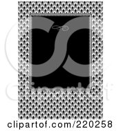 Poster, Art Print Of Formal Invitation Design Of A Black Box Over A Scales Pattern