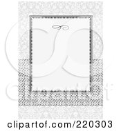 Poster, Art Print Of Formal Invitation Design Of A Gray Box Over Circle Ribbon On Gray