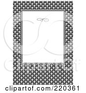 Poster, Art Print Of Formal Invitation Design Of A White Box Over A Row Pattern