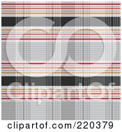 Seamless Backgorund Of Gray Orange And Red Plaid