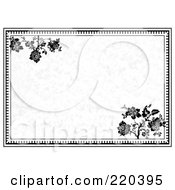 Poster, Art Print Of Formal Floral Invitation Border With Copyspace - 10