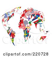 Poster, Art Print Of International Flag Continents