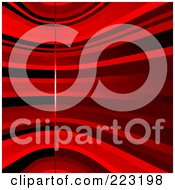 Poster, Art Print Of Background Of Various Red Curves And A Vertical Line