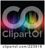 Royalty-Free Rf Clipart Illustration Of An Array Of Colors On A Black Background - 2