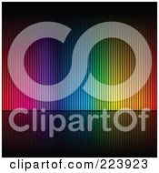 Royalty Free RF Clipart Illustration Of An Array Of Colors On A Black Background 1