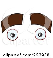 Poster, Art Print Of Pair Of Thick Eyebrows Over Eyes