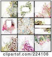 Poster, Art Print Of Digital Collage Of Background Designs - 12