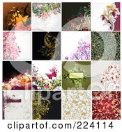 Poster, Art Print Of Digital Collage Of Background Designs - 11