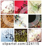 Royalty Free RF Clipart Illustration Of A Digital Collage Of Background Designs 4