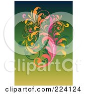 Poster, Art Print Of Leafy Floral Background - 16