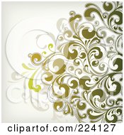 Poster, Art Print Of Leafy Floral Background - 6