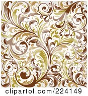 Poster, Art Print Of Flourish Pattern Background - 2