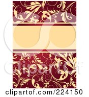 Poster, Art Print Of Floral Grunge Background With Text Space - 5
