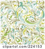 Poster, Art Print Of Flourish Pattern Background - 1