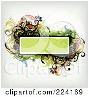 Poster, Art Print Of Floral Grunge Background With Text Space - 3