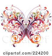 Poster, Art Print Of Colorful Flourish Butterfly