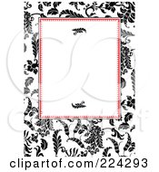 Royalty Free RF Clipart Illustration Of A Floral Invitation Template With Copyspace 9