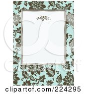 Poster, Art Print Of Floral Invitation Template With Copyspace - 1