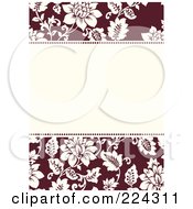 Poster, Art Print Of Invitation Template Of White Roses On Red Around White