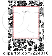 Poster, Art Print Of Floral Invitation Template With Copyspace - 21