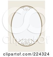 Royalty Free RF Clipart Illustration Of A Swirl Invitation Template With Copyspace 5