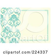 Poster, Art Print Of Floral Invitation Template With Copyspace - 15