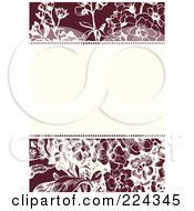 Poster, Art Print Of Floral Invitation Template With Copyspace - 10