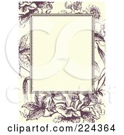 Poster, Art Print Of Floral Invitation Template With Copyspace - 25