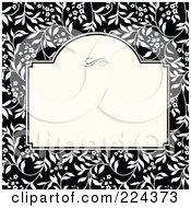 Poster, Art Print Of Floral Invitation Template With Copyspace - 37