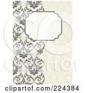 Poster, Art Print Of Floral Invitation Template With Copyspace - 32