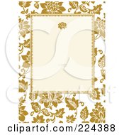 Poster, Art Print Of Invitation Template Of Yellow Roses Around Cream