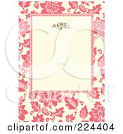 Poster, Art Print Of Floral Invitation Template With Copyspace - 26