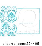 Poster, Art Print Of Floral Invitation Template With Copyspace - 44