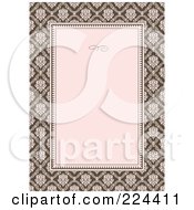 Royalty Free RF Clipart Illustration Of An Invitation Template With Copyspace 28