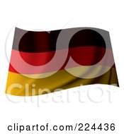 Poster, Art Print Of Waving Germany Flag